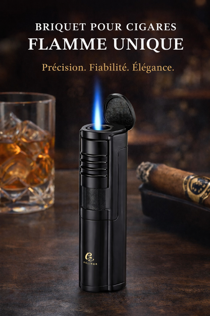 Briquet pour cigares flamme unique